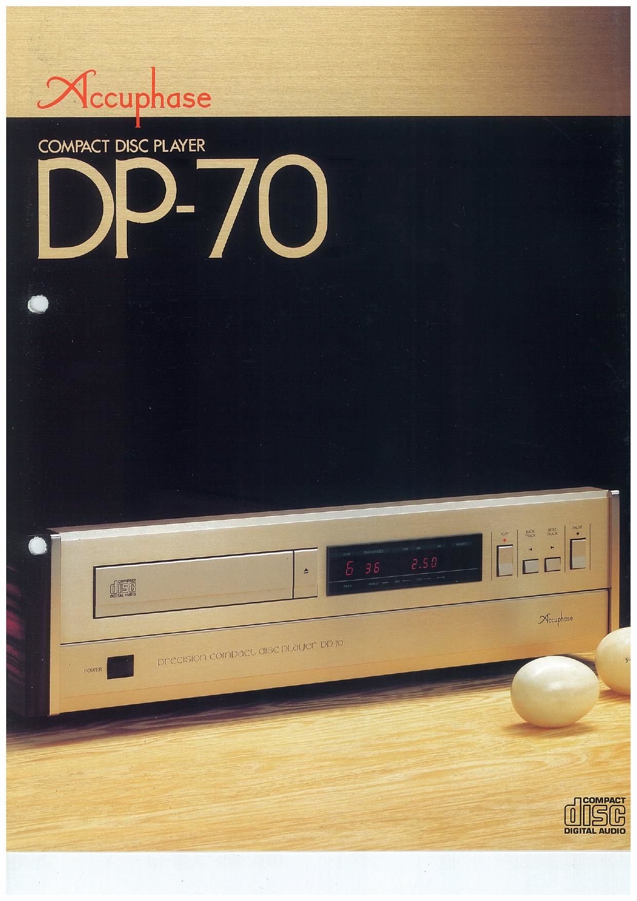 Accuphase DP 70 Brochure