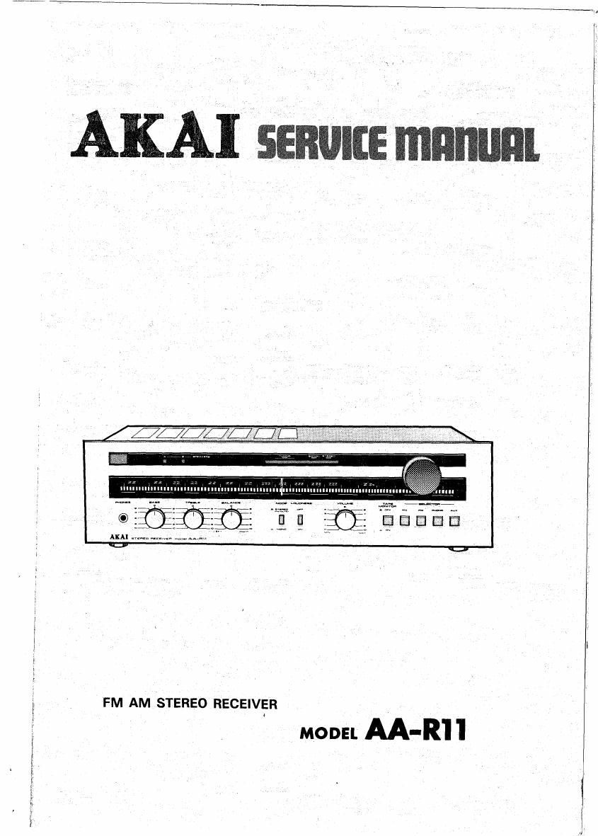 Akai AAR 11 Service Manual