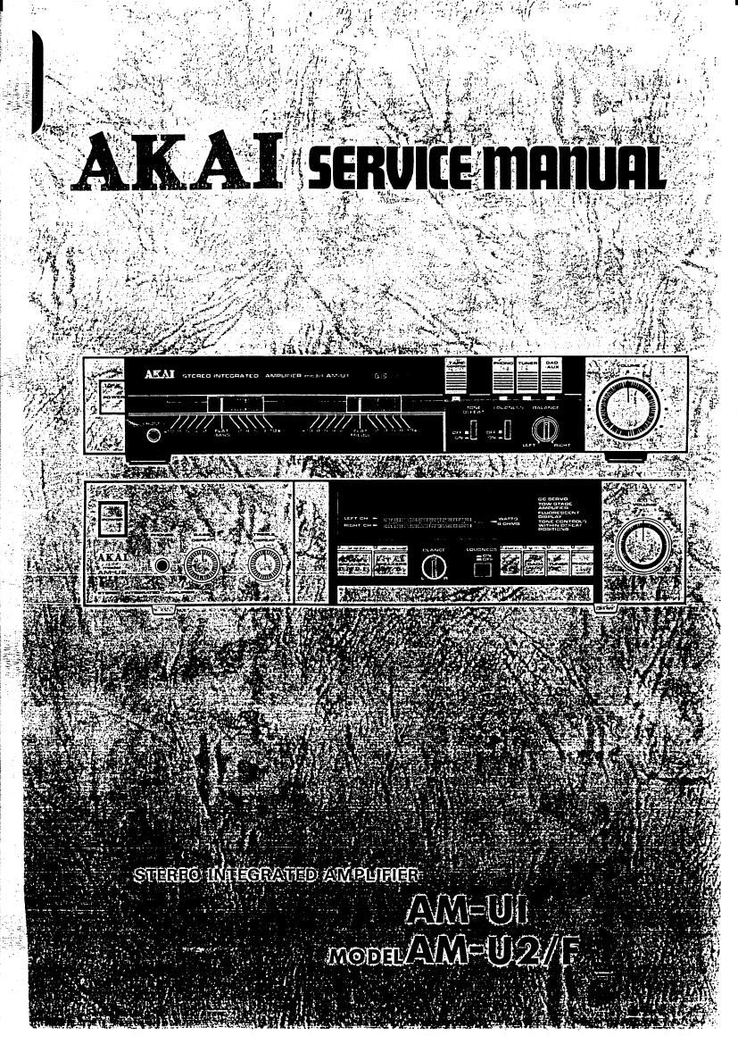 Akai AM U2 F Service Manual