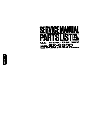 Audio Service Manuals - a / akai / akai-gx