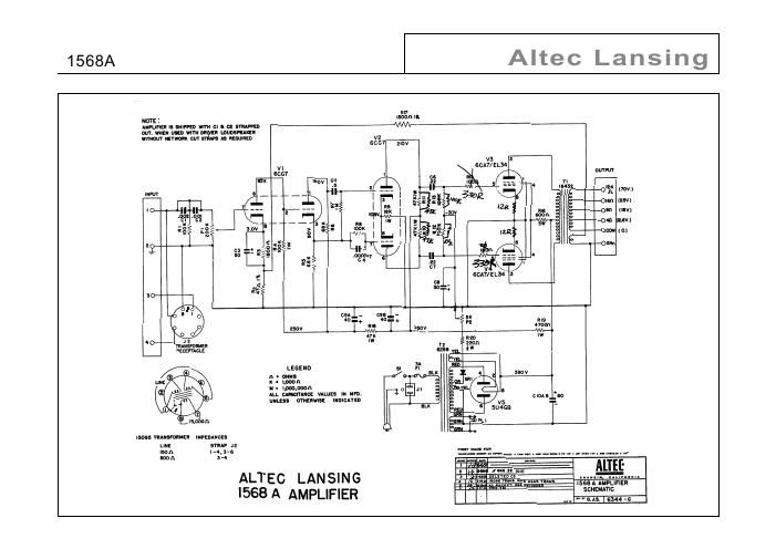 altec 1568 a schematic