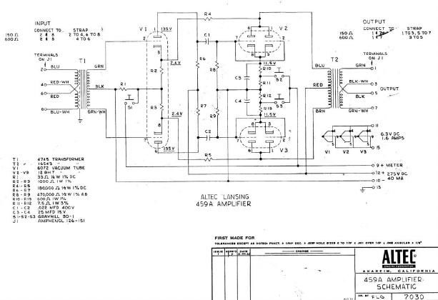 altec 459a schematic