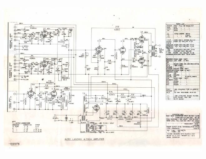 altec a 332a poweramp schematic