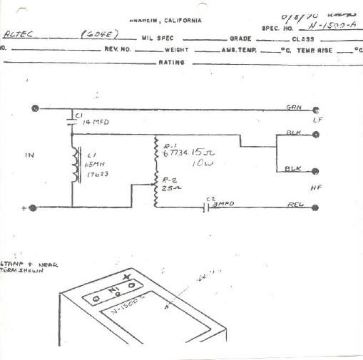 altec n 1500 a schematic