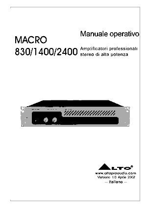 Free Audio Manuals - a / alto / alto-macro