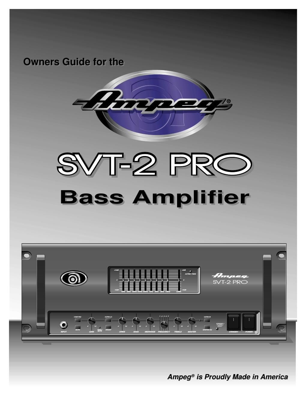 ampeg svt 2 pro users guide