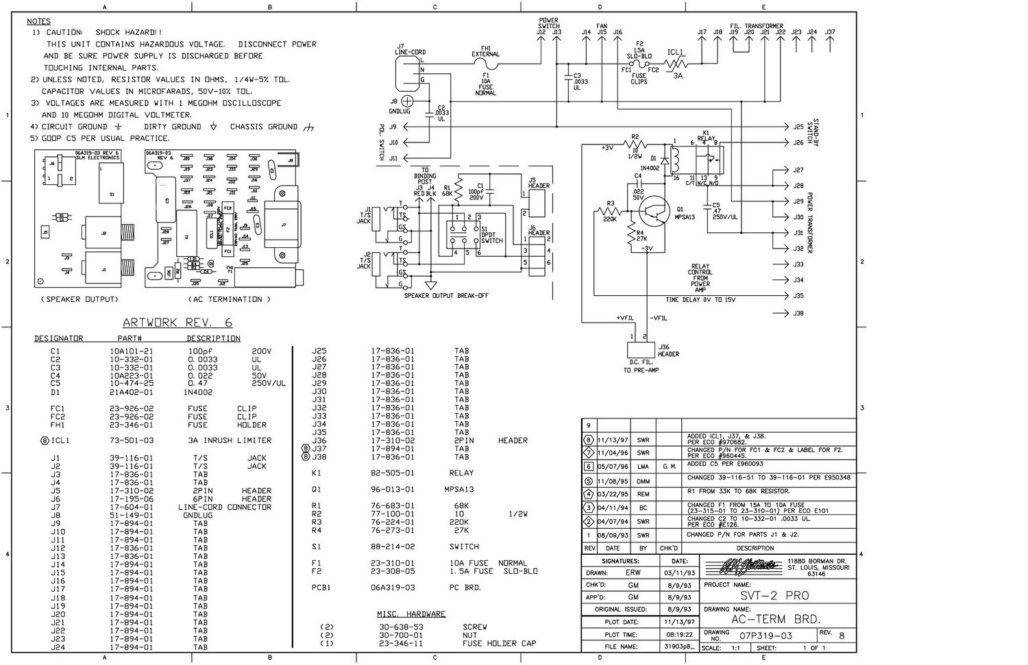 ampeg svt 2pro 31903p8 ac board