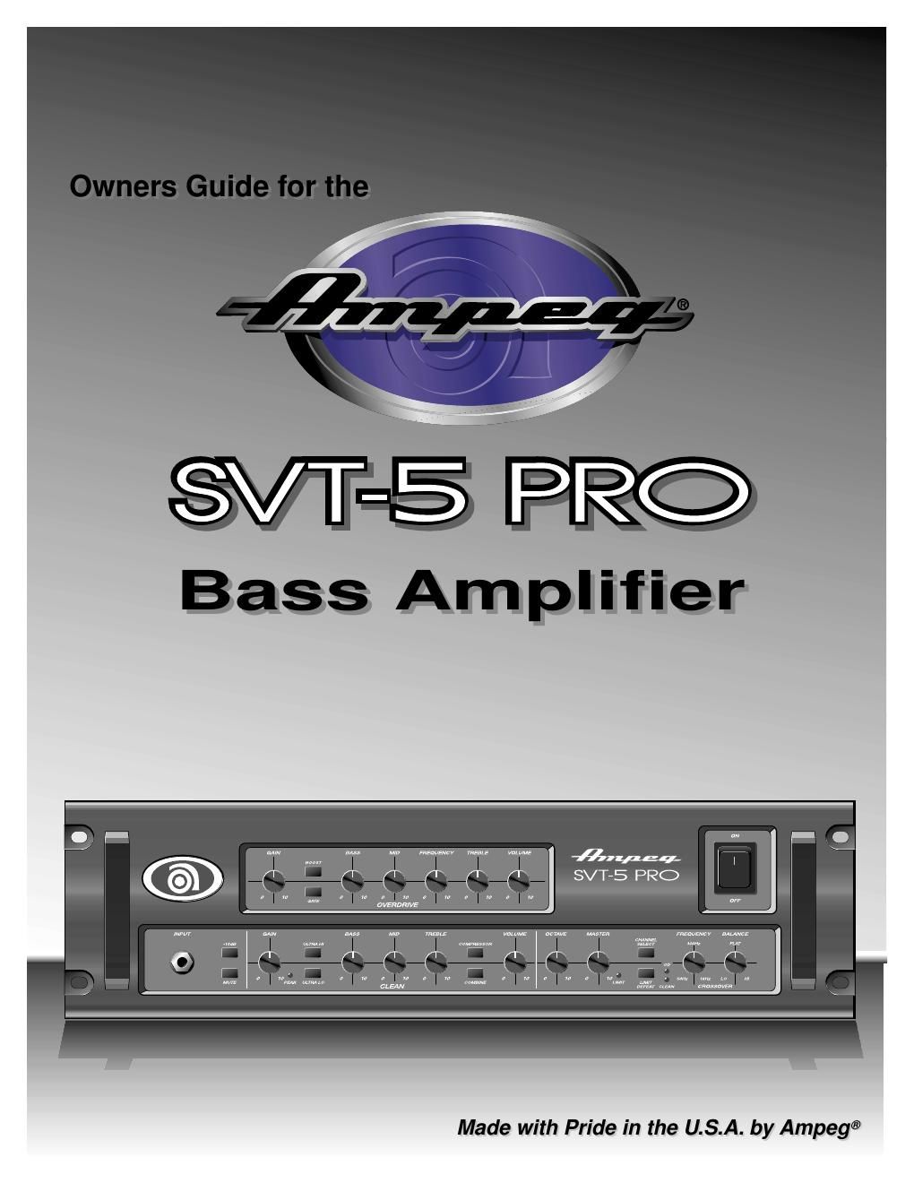 ampeg svt 5pro