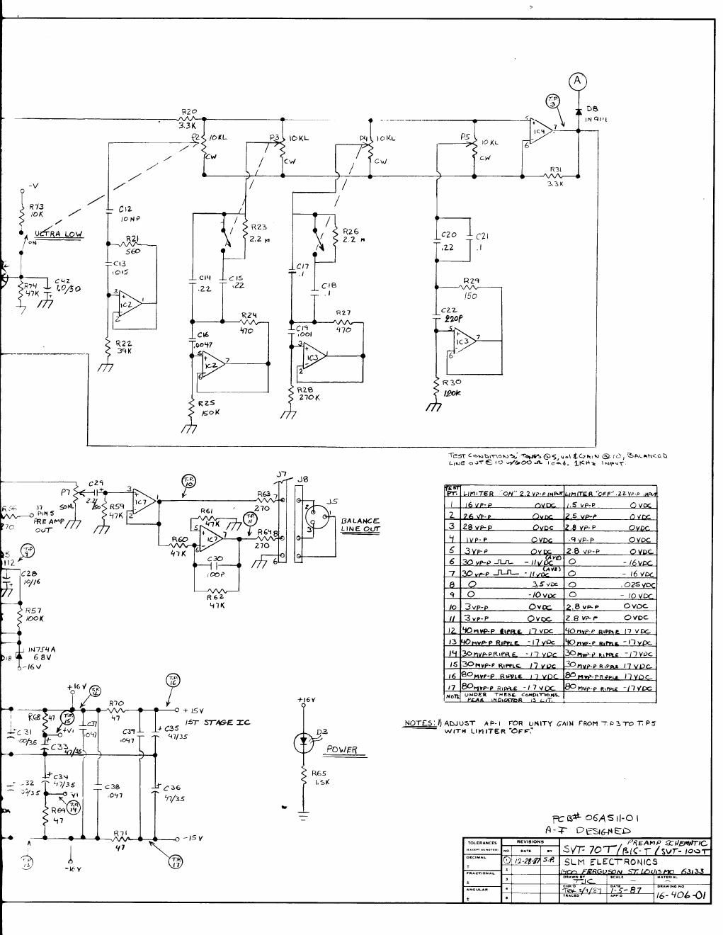 ampeg svt 70t svt 100t b 15t preamp 2 schematic