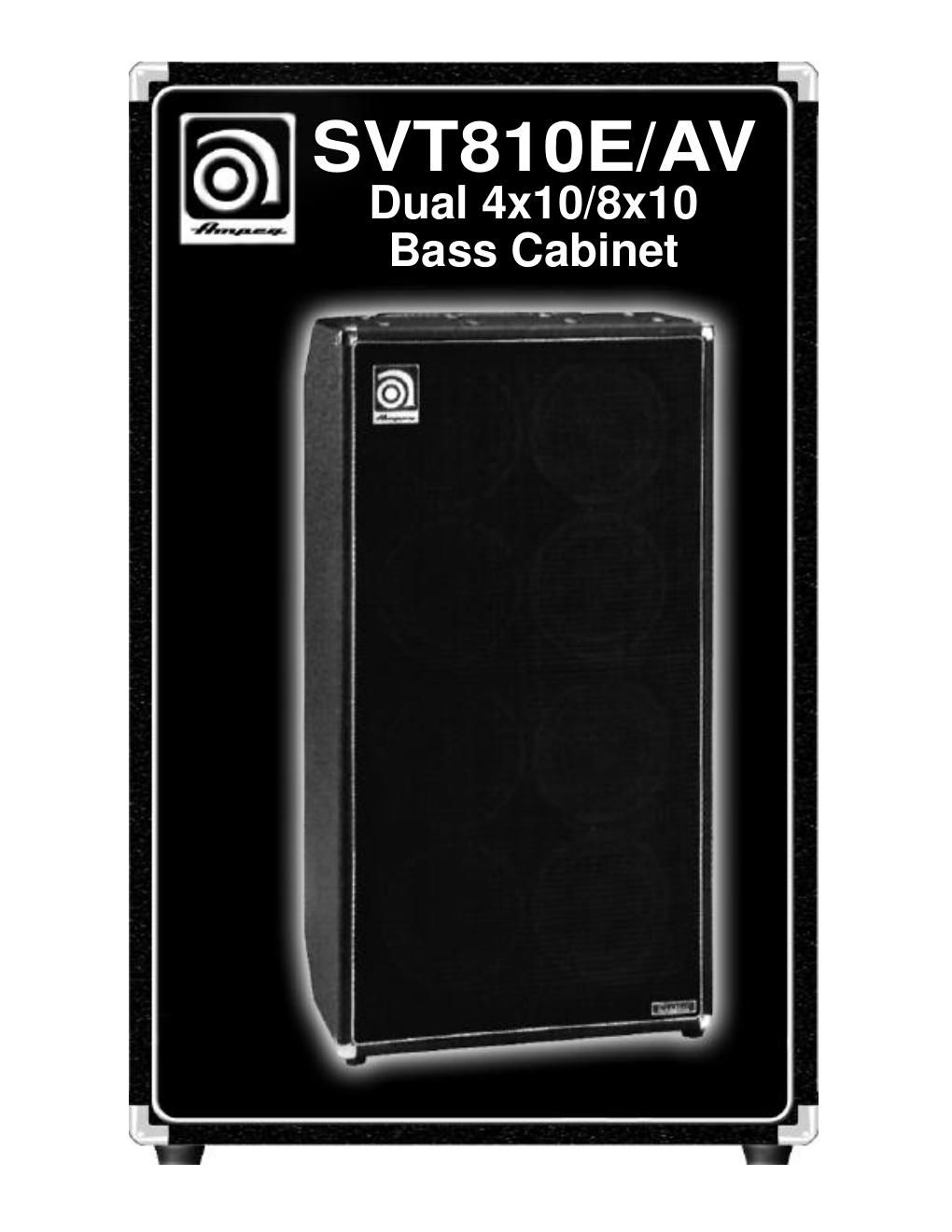 ampeg svt 810eav