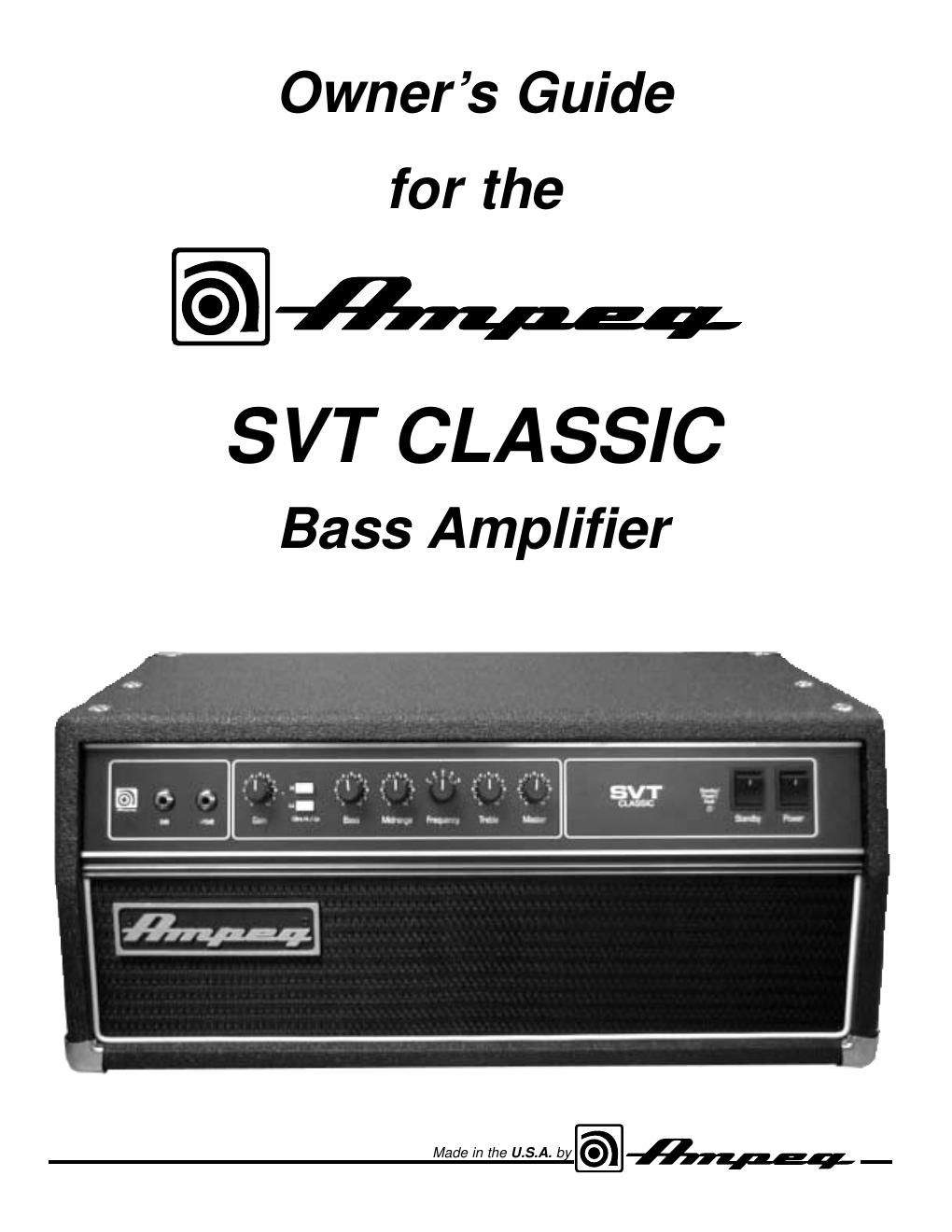 ampeg svt cl