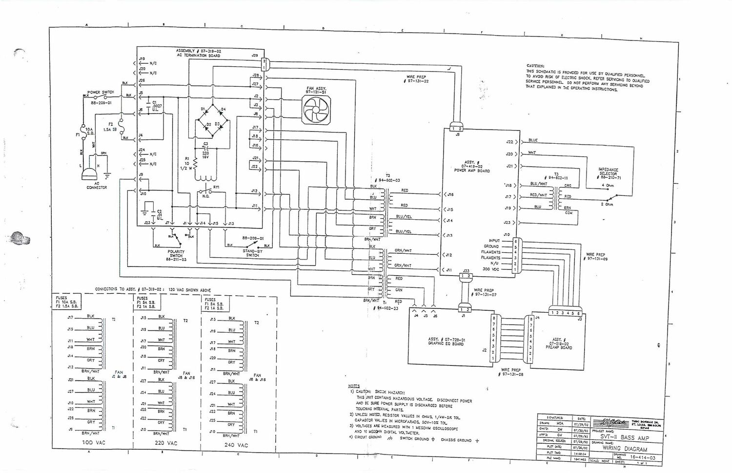 ampeg svt ii schematics