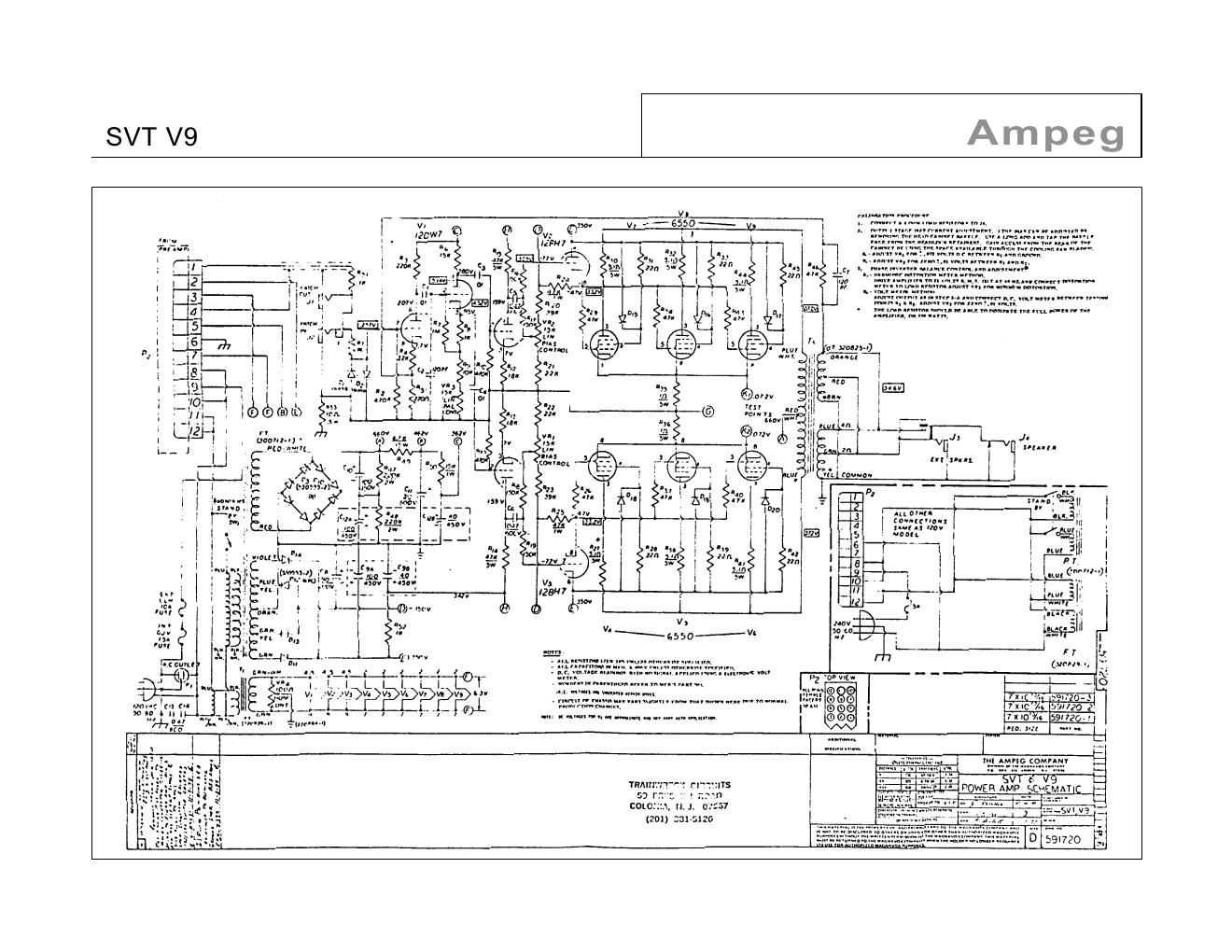 ampeg svt v 9 power amp rev d schematic