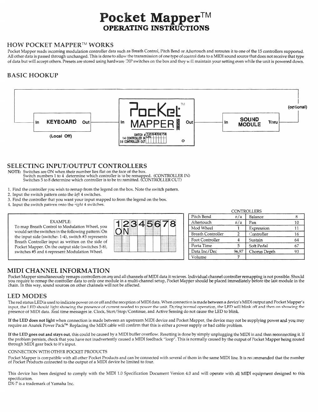 anatek pocket mapper operating instructions