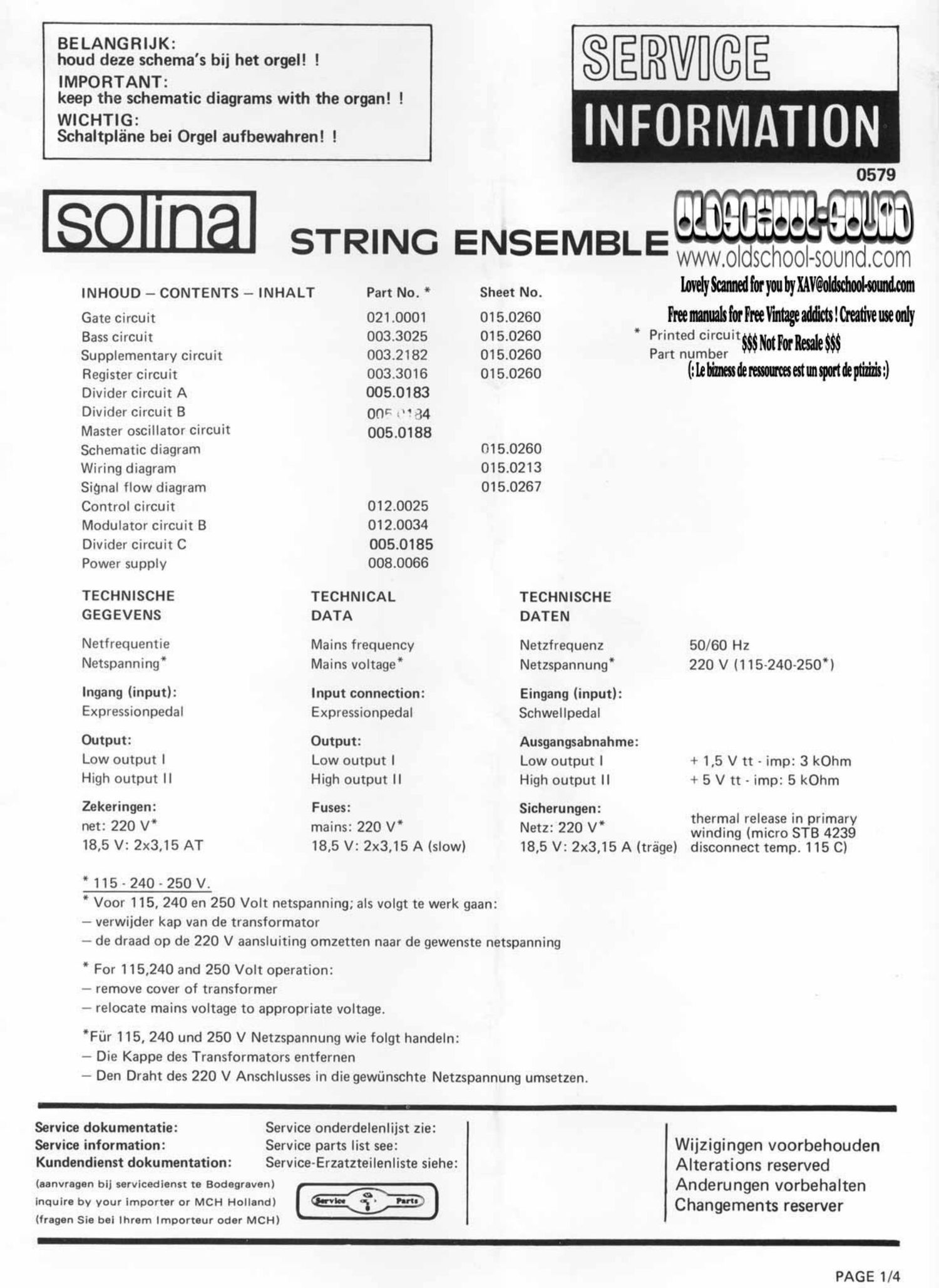 arp solina service manual