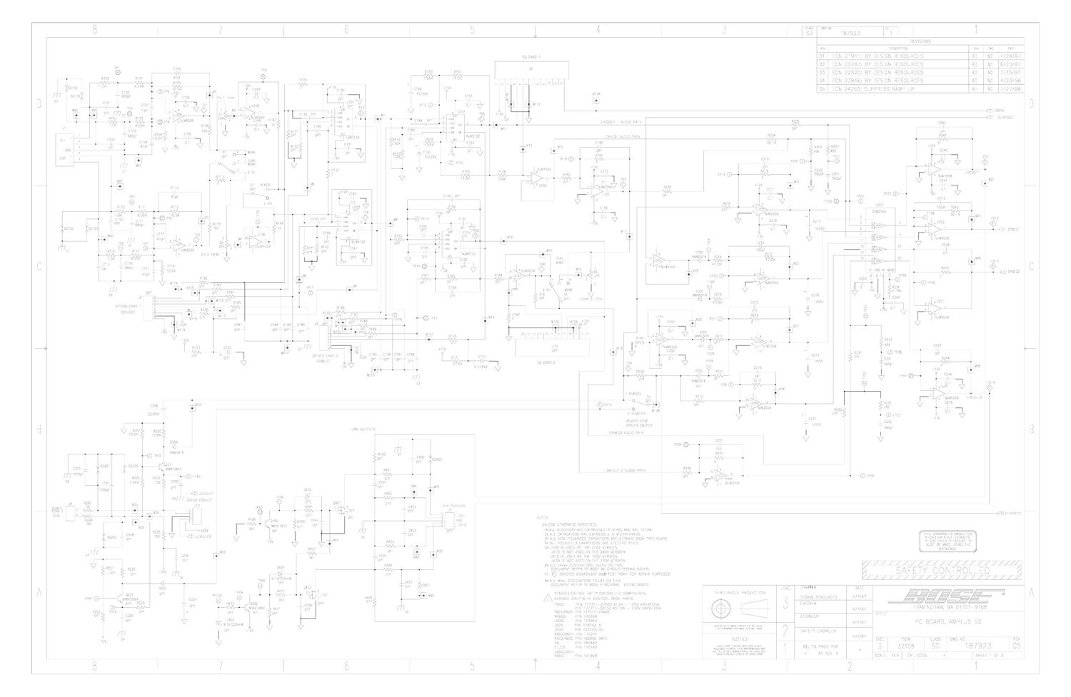 bose amplus 50 schematics