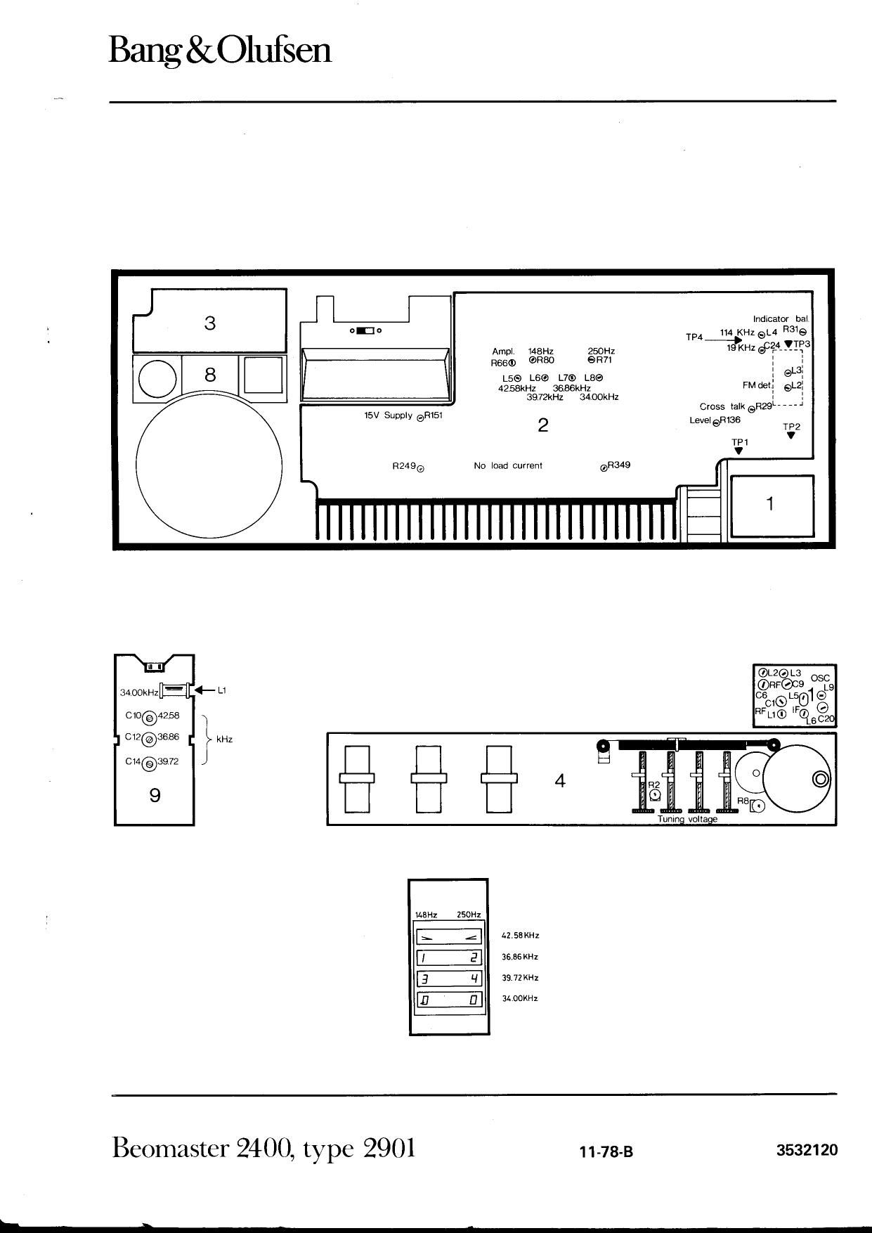 Beomaster 2400 Schematics