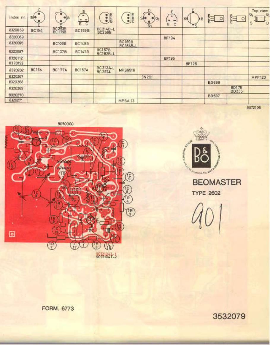 Bang Olufsen Beomaster 901 Schematic 1