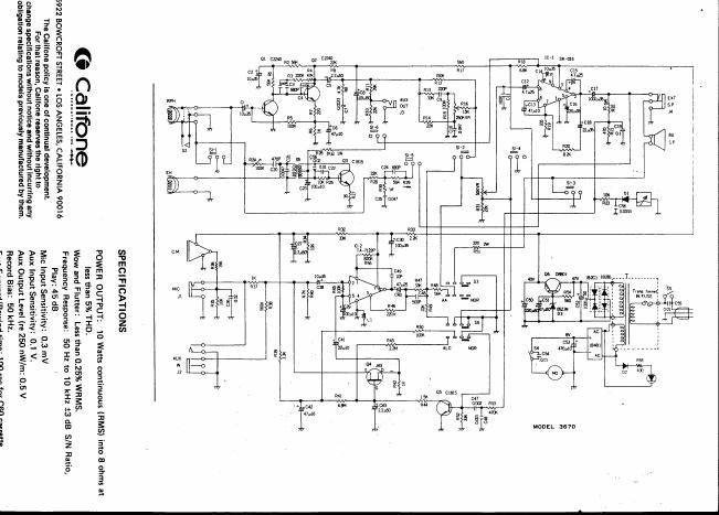 Califone 3670 Cassette