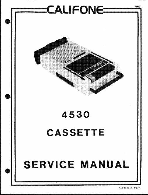 Califone 4530 Cassette Recorder