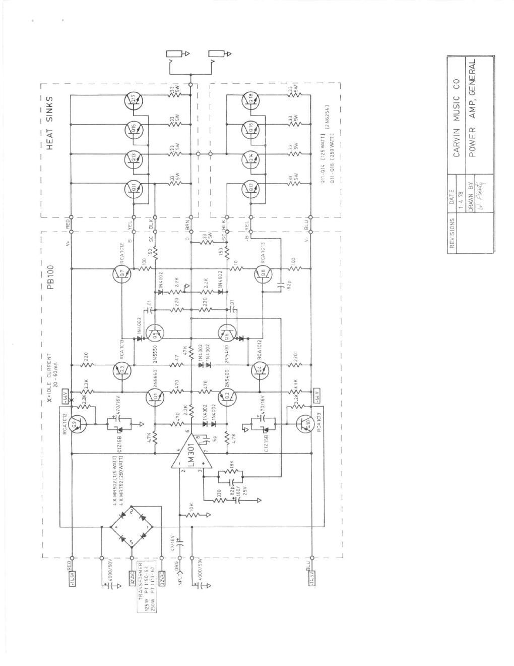 carvin general power amp 1978 schematic