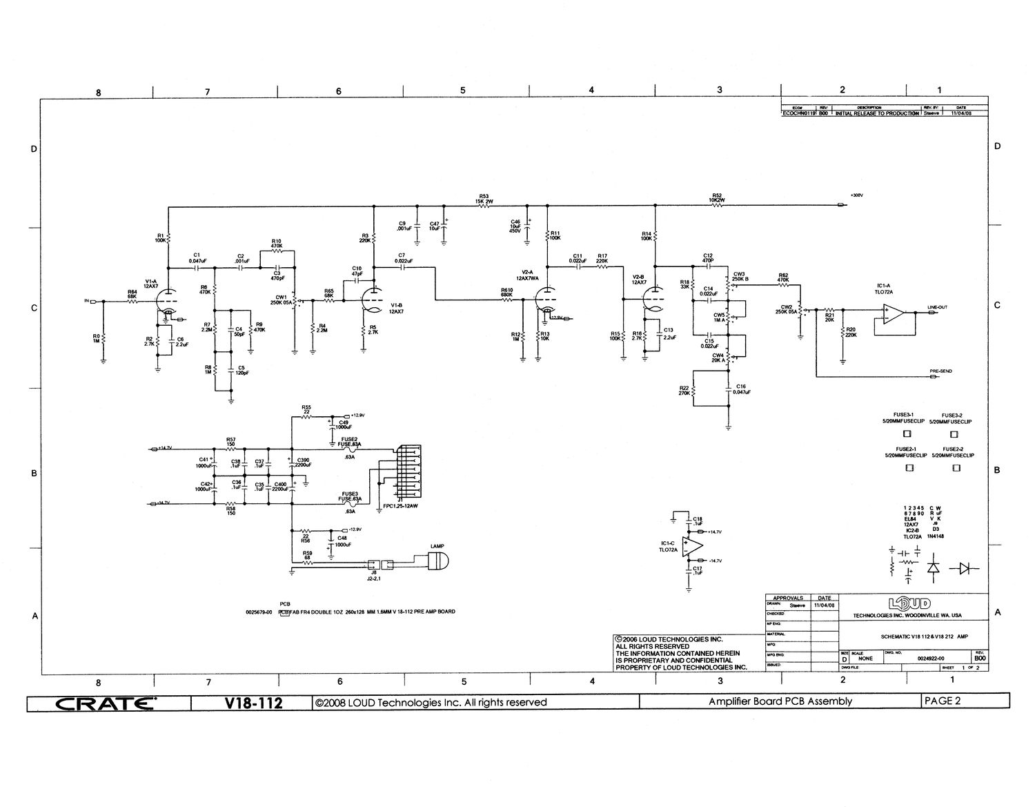 Crate V18 112 212 Schematics