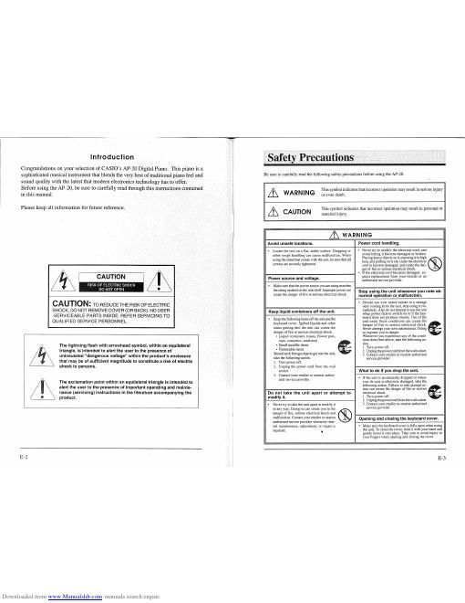 casio ap 20 user guide