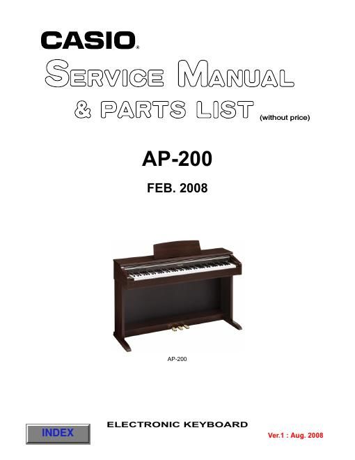 casio ap 200 service manual