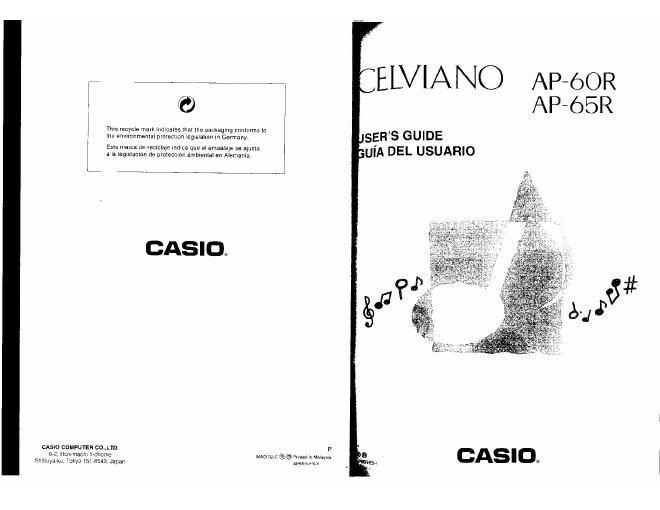 casio ap 65 r user manual