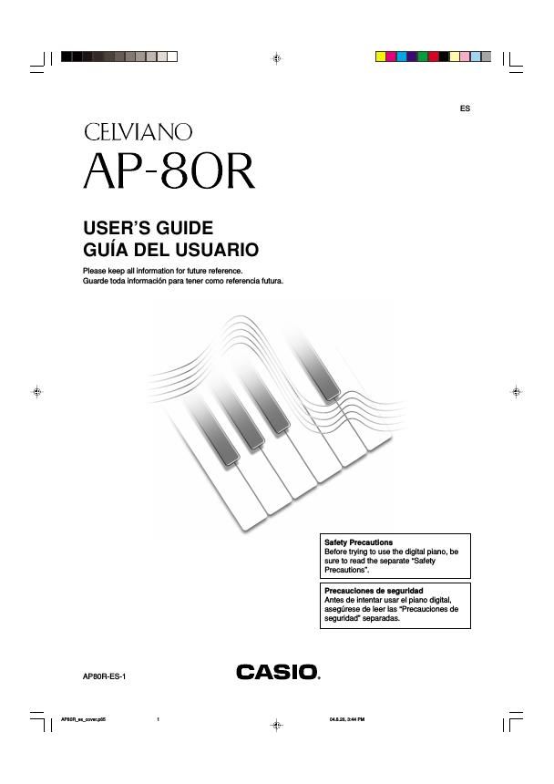 casio ap 80r user manual