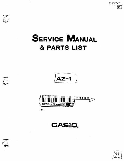 casio az 1 service manual