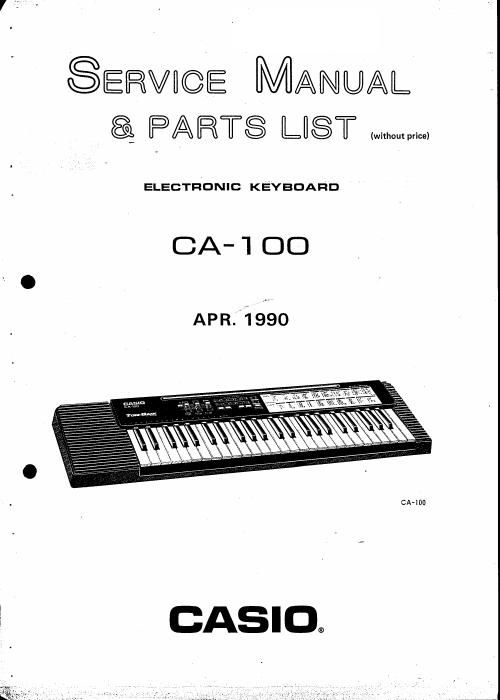 casio ca 100 service manual