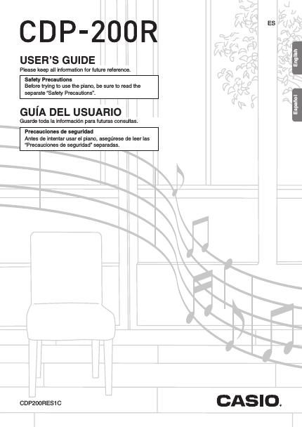 casio cdp 200r user guide