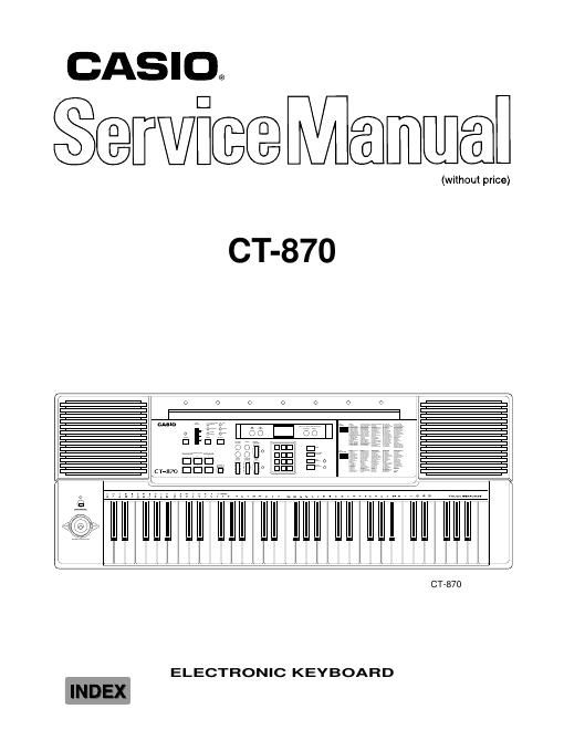 casio ct 870 service manual