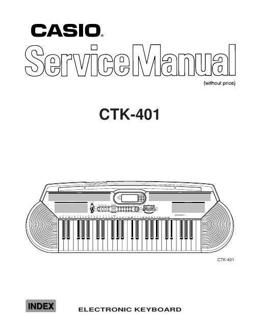 casio ctk 401 service manual