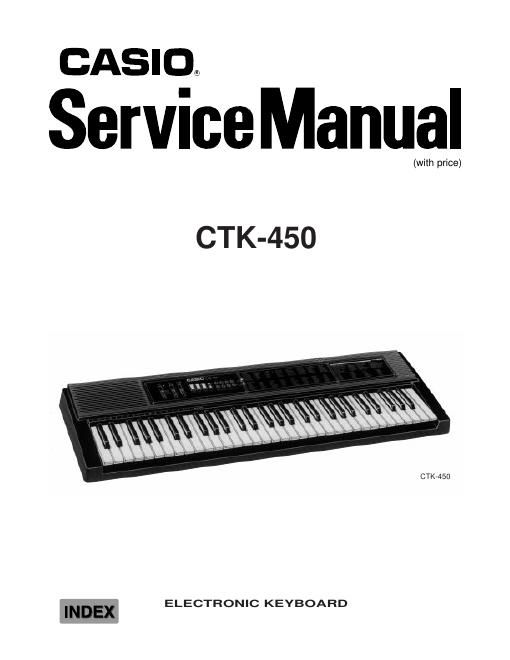 casio ctk 450 service manual