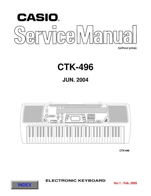 casio ctk 496 service manual