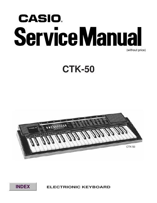 casio ctk 50 service manual