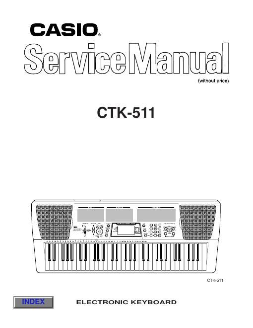 casio ctk 511 service manual