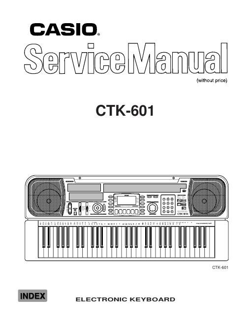 casio ctk 601 service manual