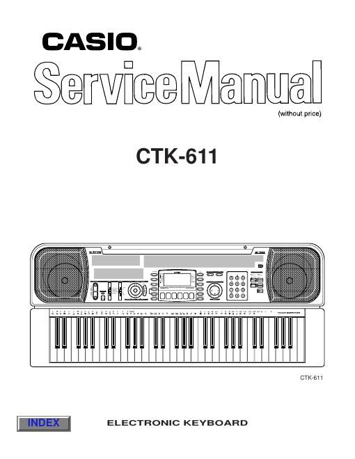 casio ctk 611 service manual