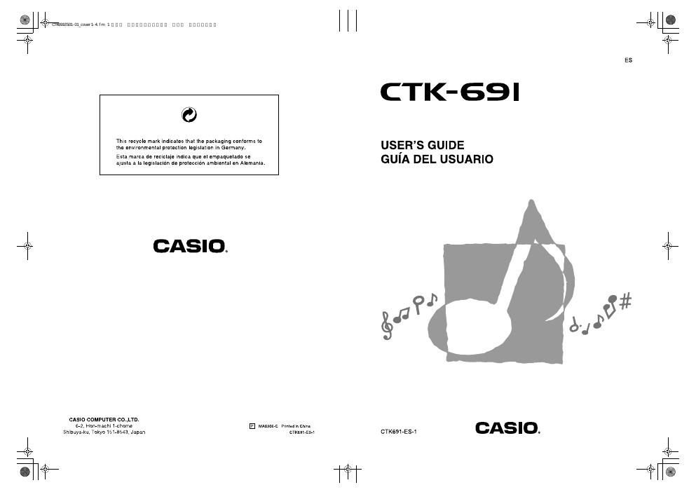 casio ctk 691 user manual