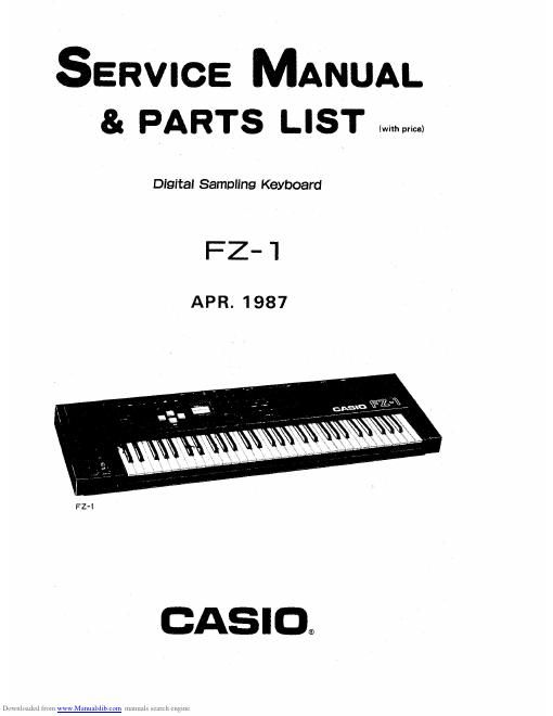 casio fz 1 service manual