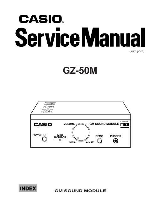 casio gz 50m service manual