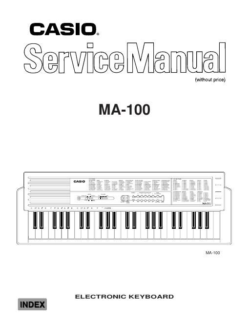 casio ma 100 service manual