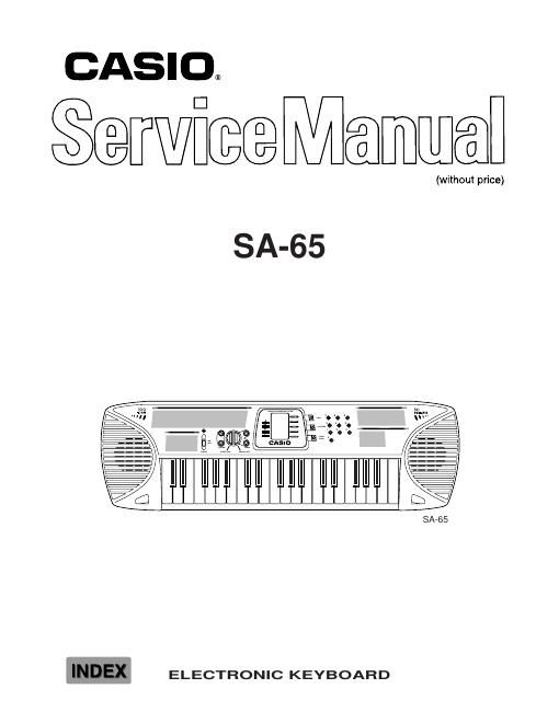 casio sa 65 service manual