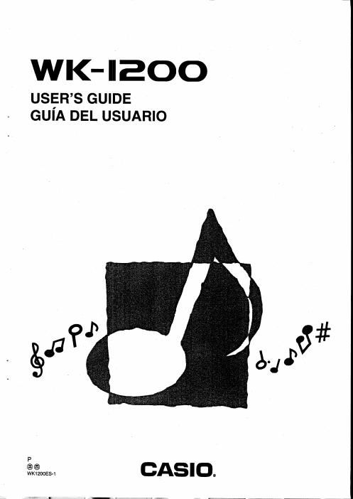 casio wk 1200 owner manual