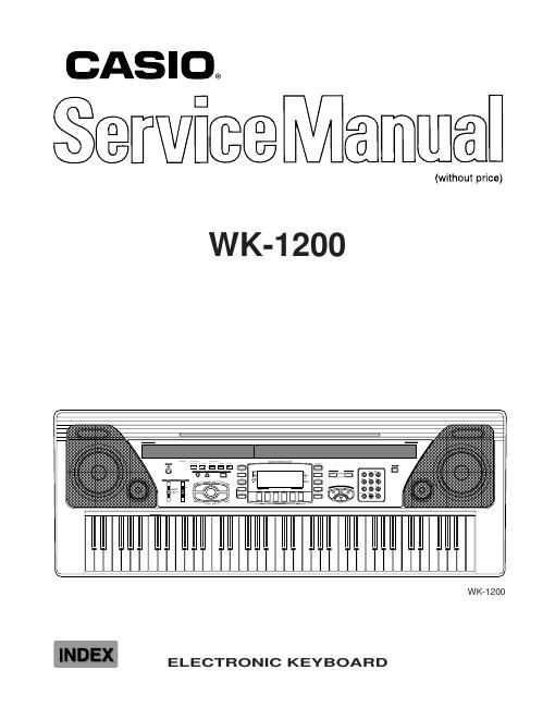 casio wk 1200 service manual