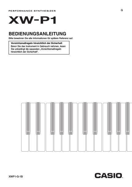 casio xw p1 anleitung