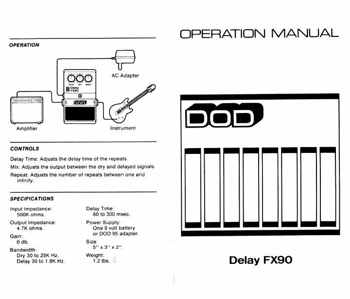 dod fx 90 owner manual